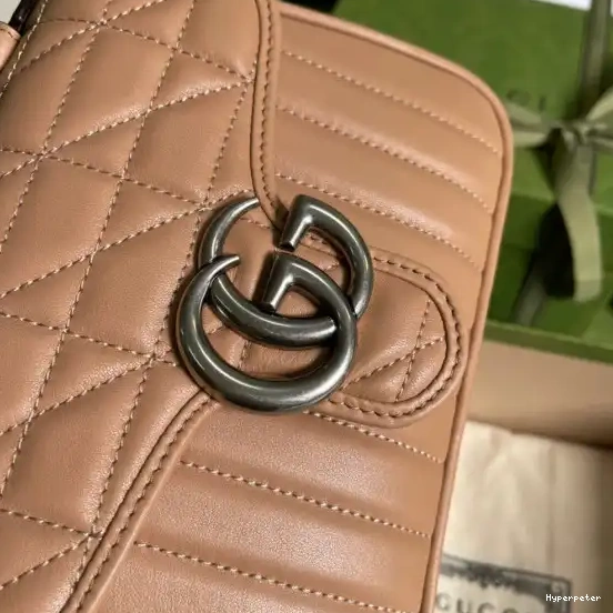 Hyper Peter GUCCI Bag Mini Marmont GG Top Handle 0602